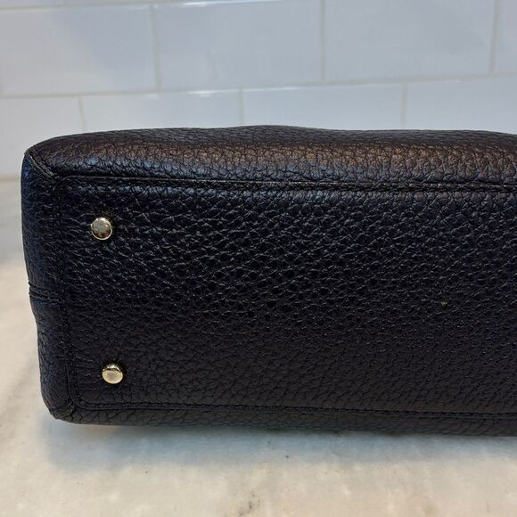 Kate Spade Bag Purse Handbag Leather Color Block Pebbled Domed Satchel Bag Tote - Picture 9 of 16